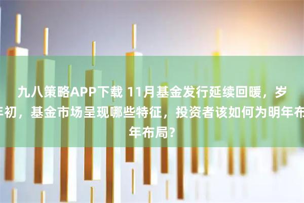 九八策略APP下载 11月基金发行延续回暖，岁末年初，基金市场呈现哪些特征，投资者该如何为明年布局？